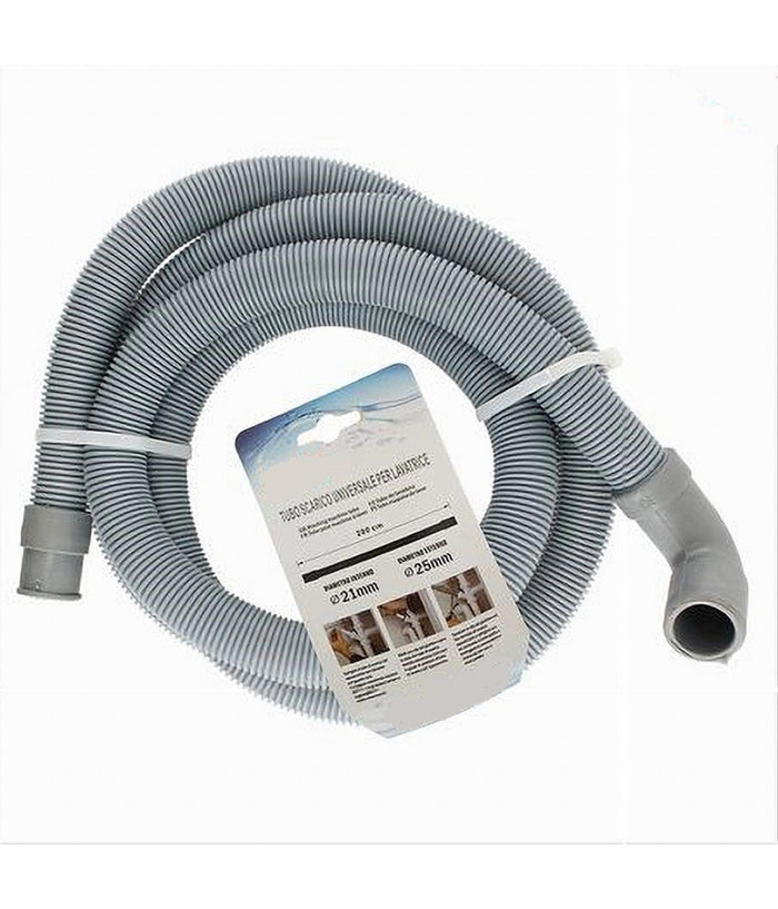 Tubo Di Scarico Universale Per Lavatrice Lavastoviglie Da 200 Cm Corrugato 59054         