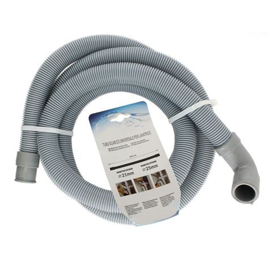 Trade Shop - Tubo Di Scarico Universale Per Lavatrice Lavastoviglie Da 250 Cm Corrugato 59055         