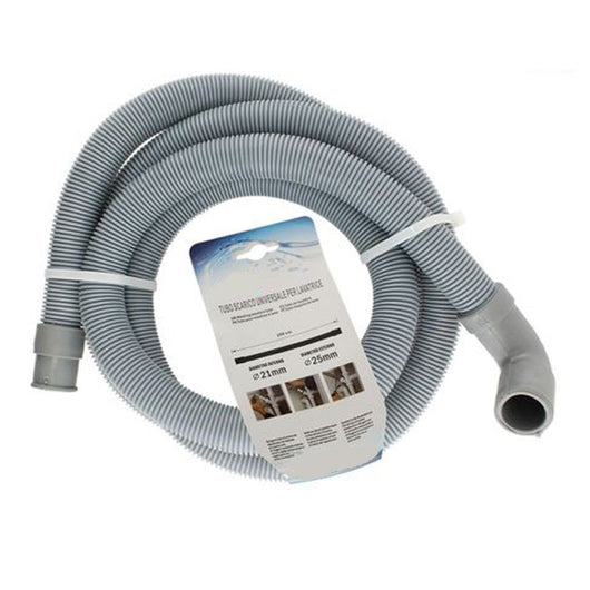 Trade Shop - Tubo Di Scarico Universale Per Lavatrice Lavastoviglie Da 250 Cm Corrugato 59055         