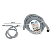 Trade Shop - Tubo Di Scarico Universale Per Lavatrice Lavastoviglie Da 250 Cm Corrugato 59055         