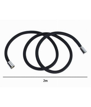 Tubo Doccia Flessibile 2 Metri Nero Opaco 200 Cm Bagno Laccio Doccetta Box 87289         