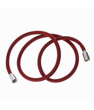 Tubo Doccia Flessibile 2 Metri Rosso 200 Cm Laccio Bagno Per Doccetta Box 87283         