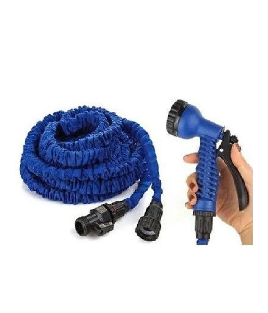 Trade Shop - Tubo Espandibile Annaffiatore Da Giardino Pistola Pompa Flessibile Magico Metri -    -15 Mt   -