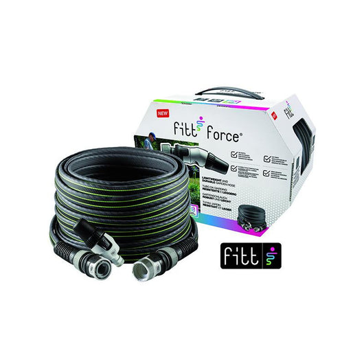 Tubo fitt force grey/lime nts, lancia + 2 raccordi, 25 m 5/8"