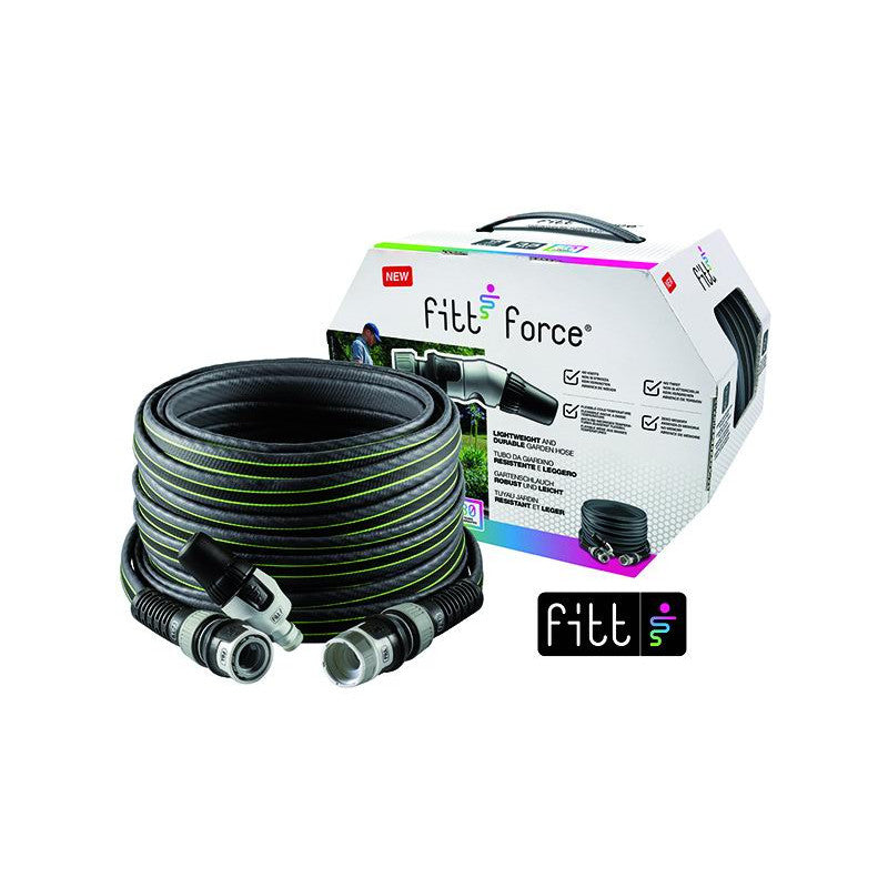 Tubo fitt force grey/lime nts, lancia + 2 raccordi, 25 m 5/8"