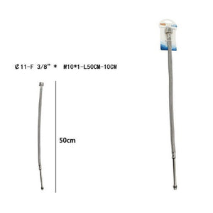 Trade Shop - Tubo Flessibile Flessibili Rubinetto Miscelatore Acqua 50 Cm F 3/8 X M10/1 69397 -