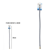 Trade Shop - Tubo Flessibile Flessibili Rubinetto Miscelatore Acqua 50 Cm F3/8 X M10/1 87375         