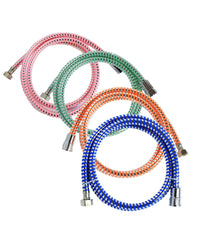Tubo Flessibile Per Doccia Da 1,5 Mt Laccio In Pvc Colorato Cabina Doccia         