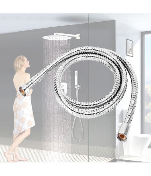 Tubo Flessibile Per Doccia Vasca Cabina 150cm Laccio In Pvc Rivestimento Cromato         