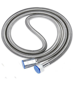 Tubo Flessibile Soffione Doccino Per Doccia Vasca Bagno 2.5mt In Acciaio Cromato         