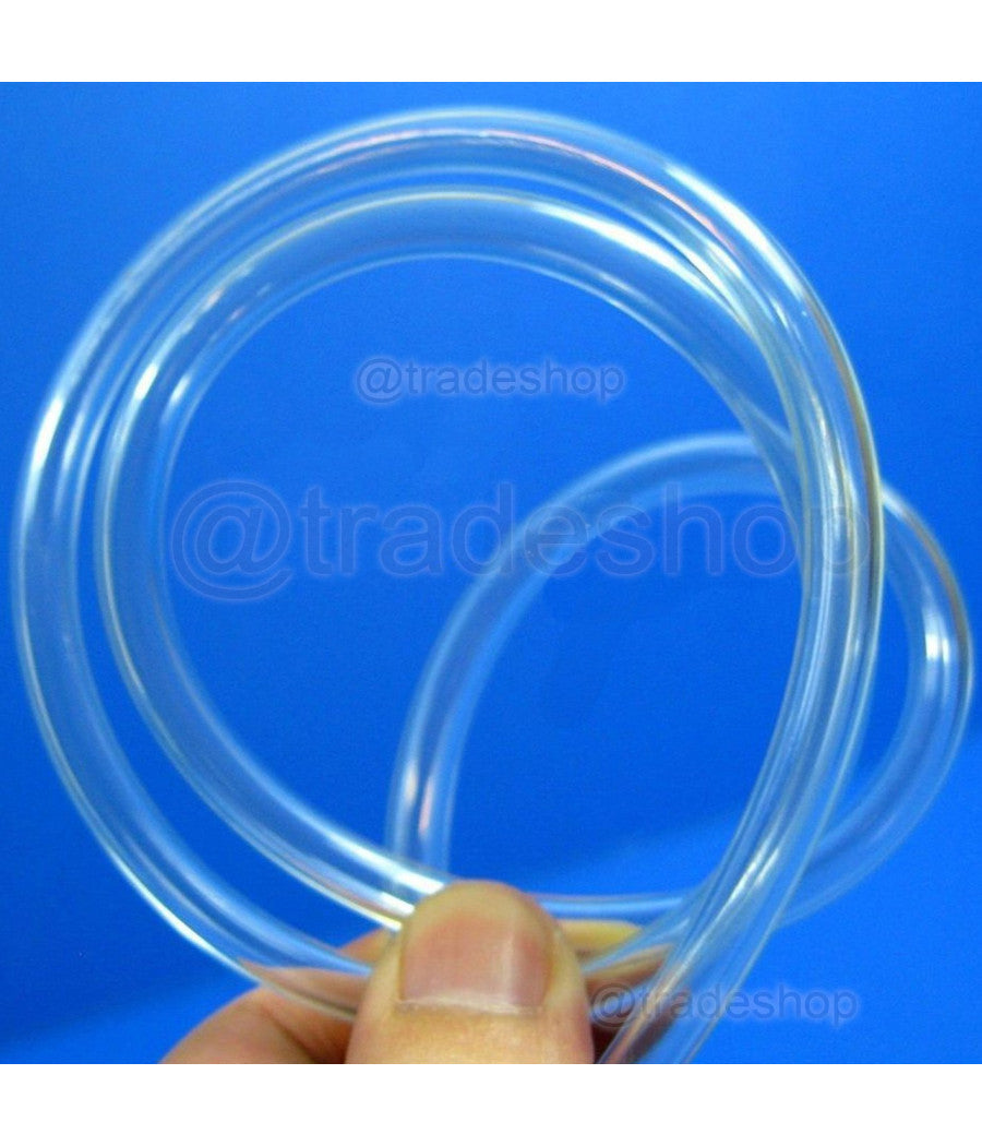 Tubo Flessibile Trasparente Da 2mt X 4mm Di Diametro Per Pompa Areatore Acquario         