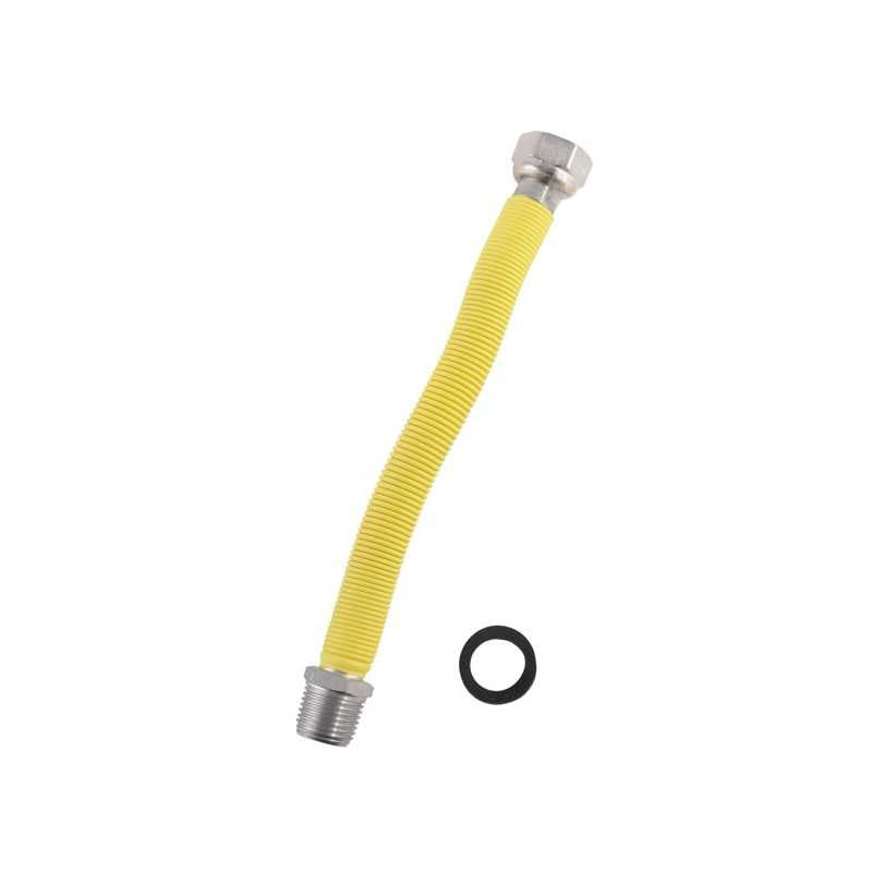 Tubo Gas Inox M3/4"-F3/4" 6,5/12,5 Estensibile