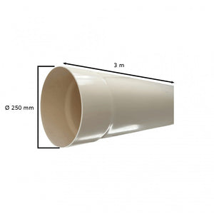 Tubo in PVC avorio : Diametro - 250, Metri Lineari - 3 metri