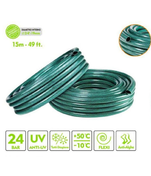 Tubo Irrigazione Annaffia Giardino Piante Lava Pompa 15 Mt 49ft. à¸3/4-19mm 57507         