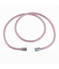 Tubo Laccio Flessibile Doccia 2metri Laccio Pvc Rivestimento Rosa Ricambio 87295         