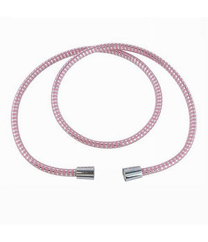 Tubo Laccio Flessibile Doccia 2metri Laccio Pvc Rivestimento Rosa Ricambio 87295         
