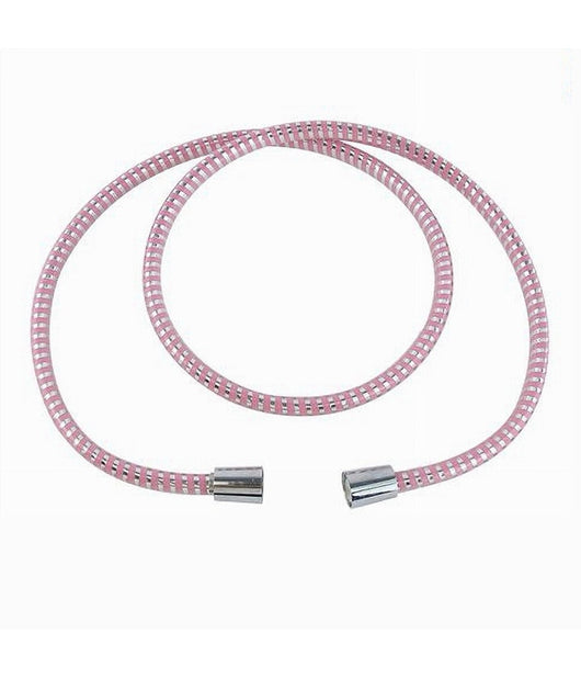 Tubo Laccio Flessibile Doccia 2metri Laccio Pvc Rivestimento Rosa Ricambio 87295         