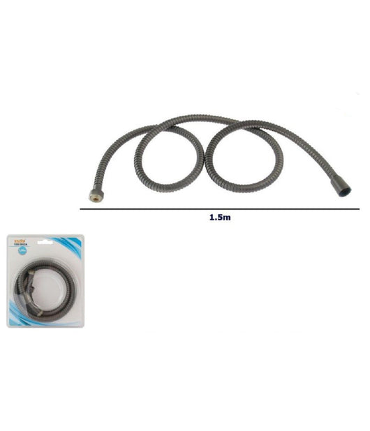 Tubo Laccio Flessibile Doccia Doccetta Vasca Bagno 1.5mt Universale 87136 Grigio         