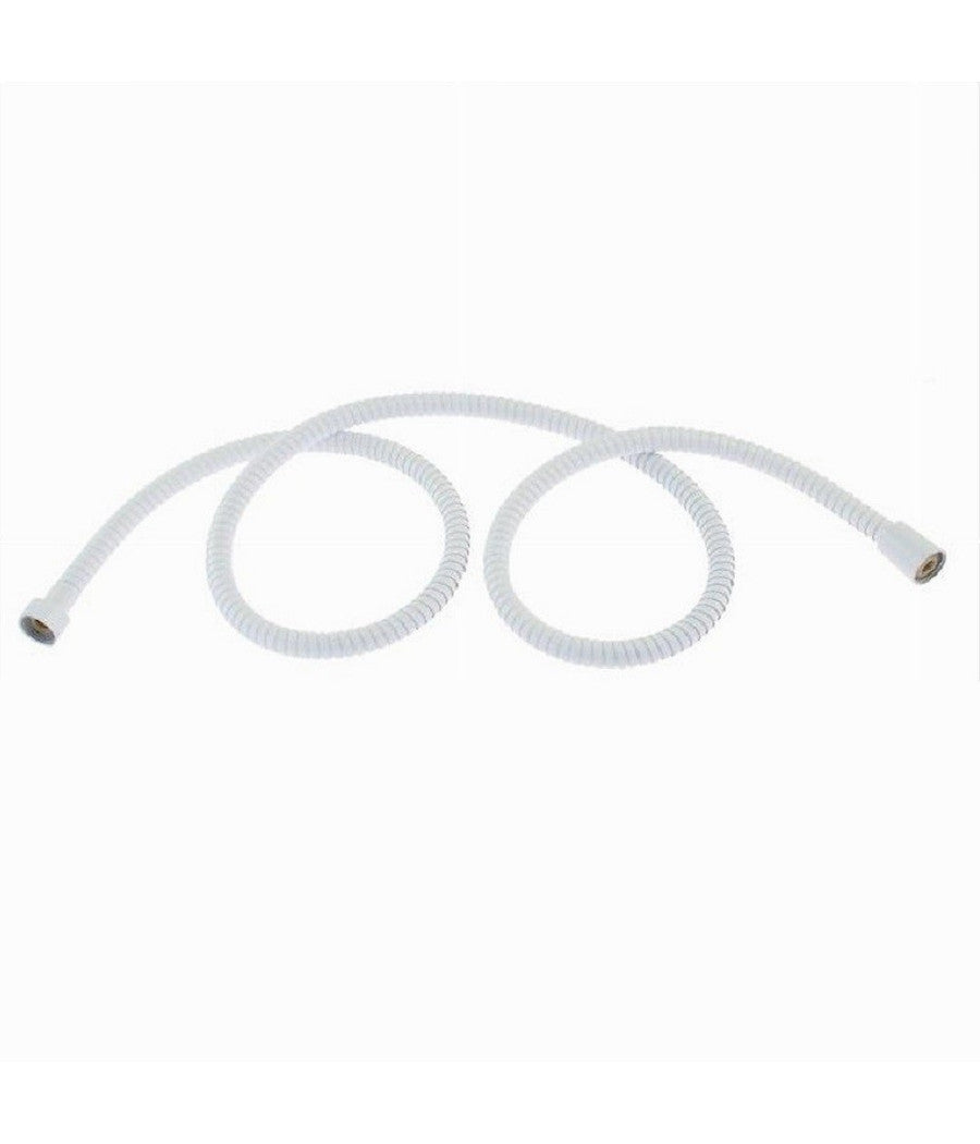 Tubo Laccio Flessibile Doccia Doccetta Vasca Bagno 1.5mt Universale 87137 Bianco         