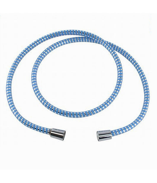 Tubo Laccio Flessibile Doccia Ricambio 1,8 Mt Laccio Pvc Rivestimento Blu 87297         