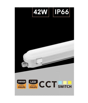 Tubo Led Plafoniera Lineare 150 Cm 42watt Ip66 Cct 4000k-5000k-6500k Yl18-150-3c         