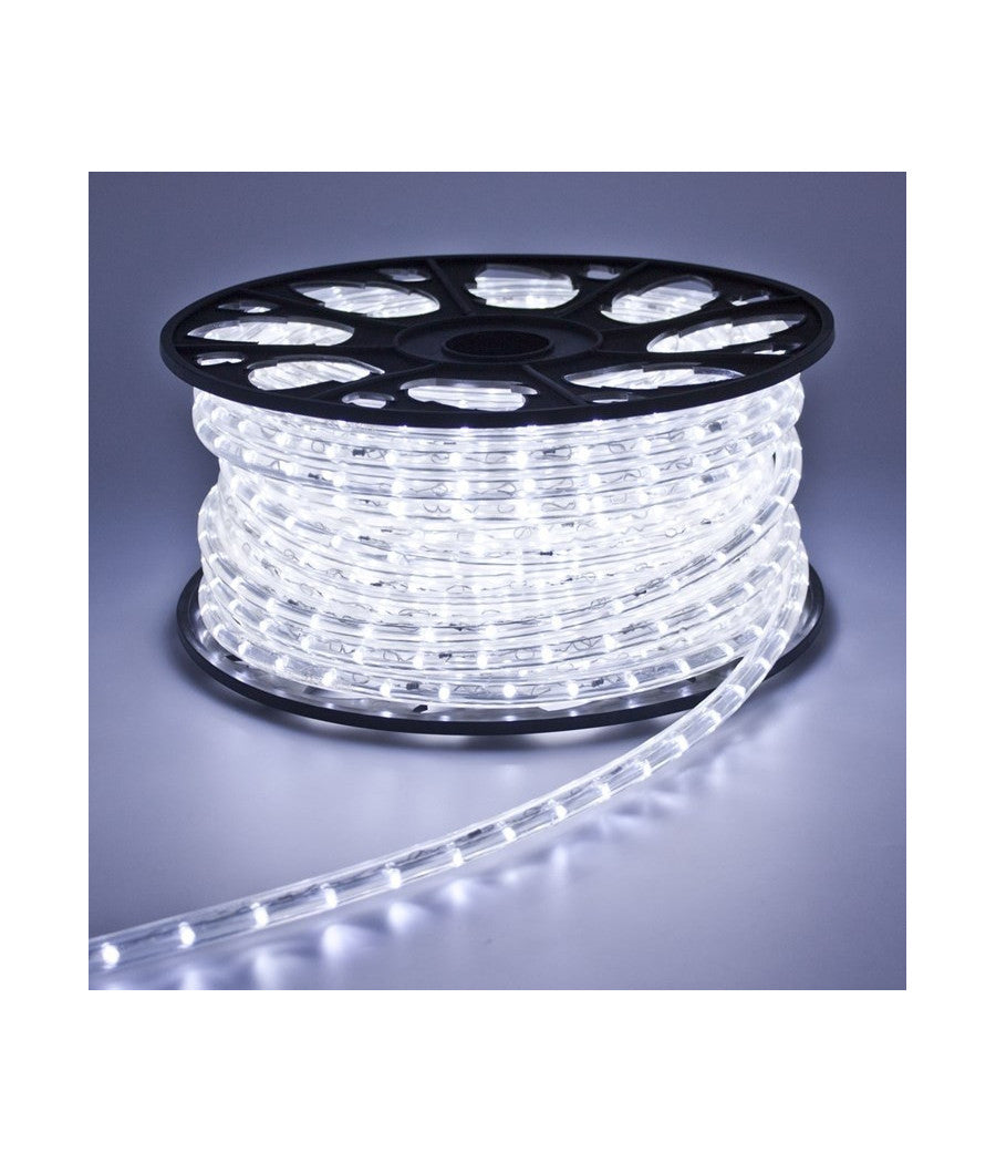 Tubo Luminoso Led 50 Metri Bianco Freddo Per Uso Esterno Controller 8giochi Luce         