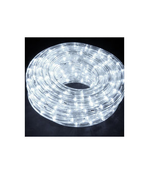 Tubo Luminoso Natalizio 10 Metri Led Bianco Freddo Con Controller 8 Funzioni         