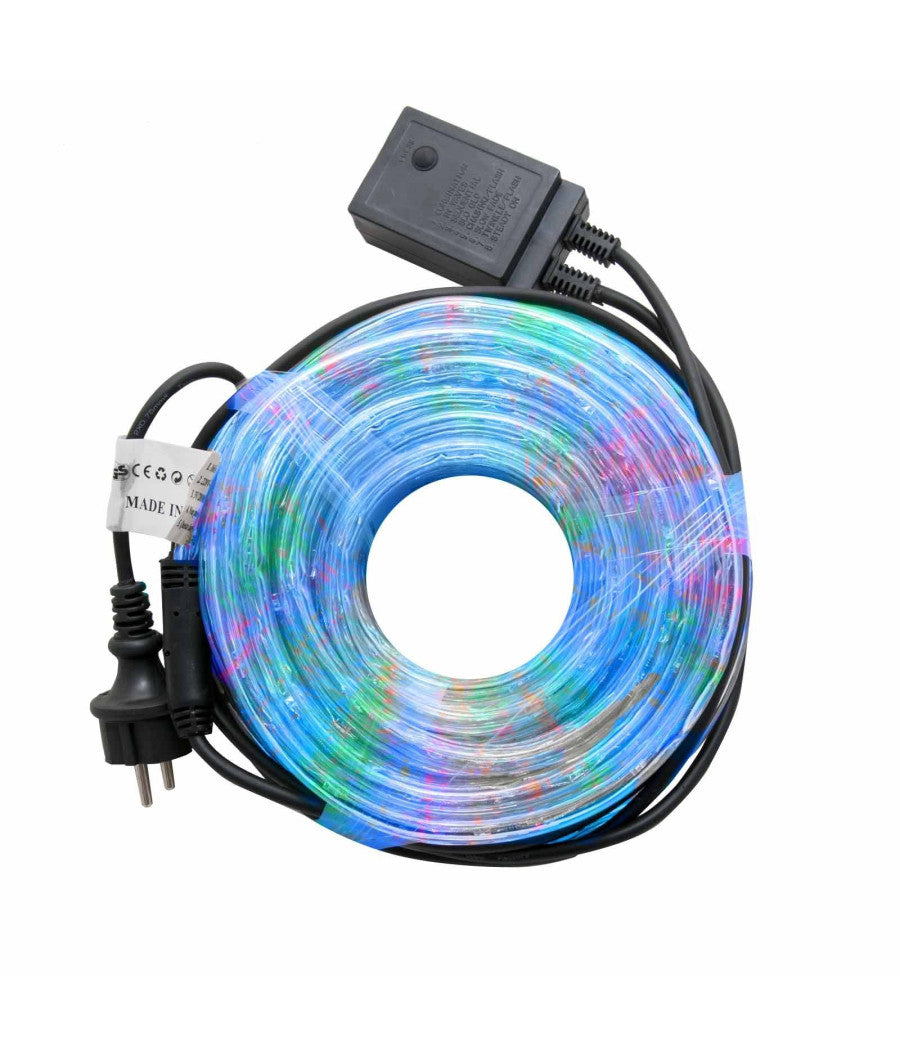 Tubo Luminoso Natalizio 10 Metri Led Multicolor Controller 8 Funzioni X Esterno         