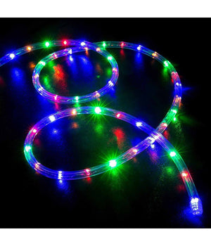 Tubo Luminoso Natalizio 20 Metri Led Multicolor Controller 8 Funzioni X Esterno         