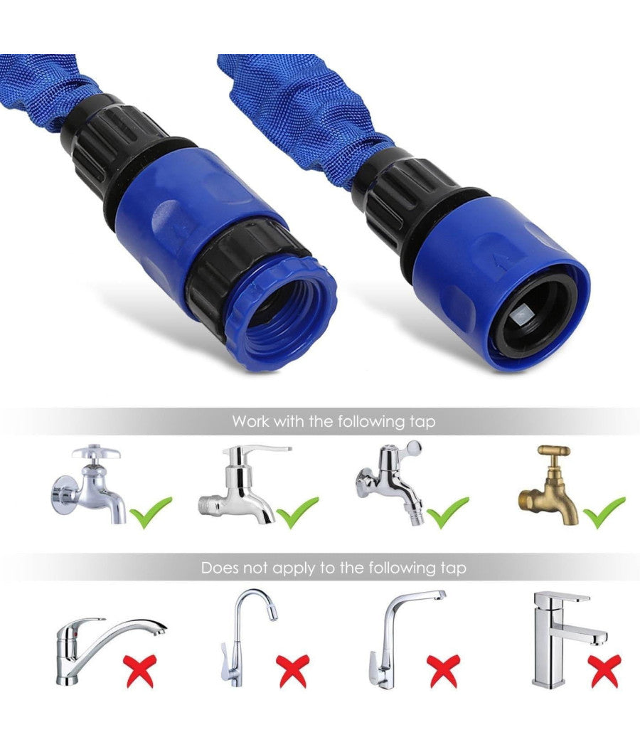 Tubo Magico Da Giardino 30 Metri Allungabile Estensibile Magic Hose Vari Colori         