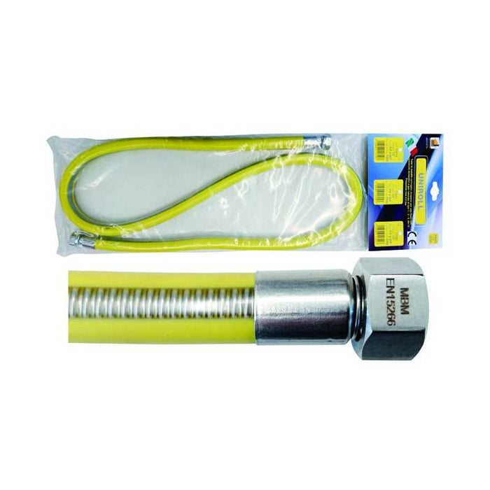 Tubo per Gas Inox Uniroll 1/2" M/F-F/F En15266 200 Cm