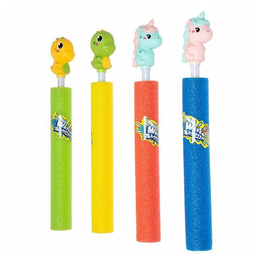 Trade Shop - Tubo Pistola Spara Acqua Con Animaletti 36x4cm Schiuma Giocattolo Per Bambini 6559062 -