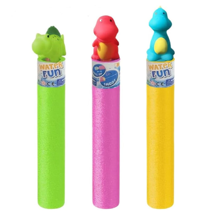 Trade Shop - Tubo Pistola Spara Acqua Con Dinosauro 35x5cm Giocattolo Per Bambini Estate 6559066 -