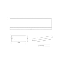 Tubo rettangolare di aspirazione cappa 22x9 cm BV2291200