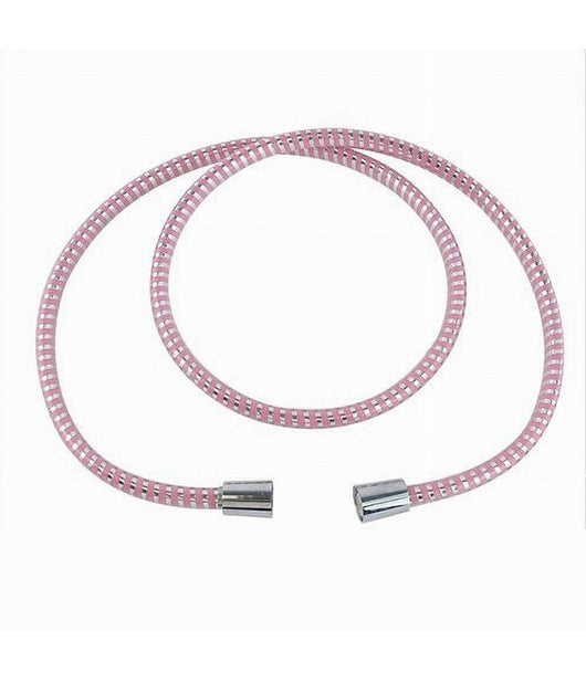 Tubo Ricambio Laccio Flessibile Doccia 1.5 Mt Laccio Pvc Rivestimento Rosa 87293         