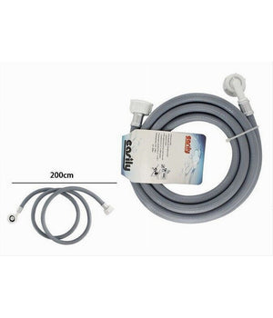 Tubo Scarico Carico Per Lavatrice Lavastoviglie Con Curva Raccordo Pipa 2mt 59050         