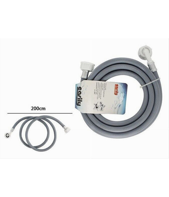 Tubo Scarico Carico Per Lavatrice Lavastoviglie Con Curva Raccordo Pipa 2mt 59050         