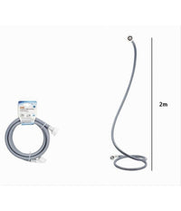 Tubo Scarico Carico Per Lavatrice Lavastoviglie Con Curva Raccordo Pipa 2mt 59050         