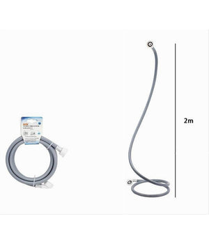 Tubo Scarico Carico Per Lavatrice Lavastoviglie Con Curva Raccordo Pipa 2mt 59050         