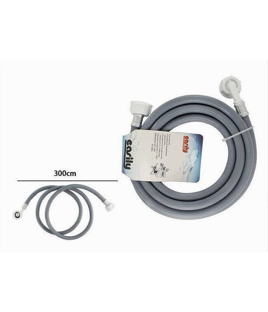 Tubo Scarico Carico Per Lavatrice Lavastoviglie Con Curva Raccordo Pipa 3mt 59052         