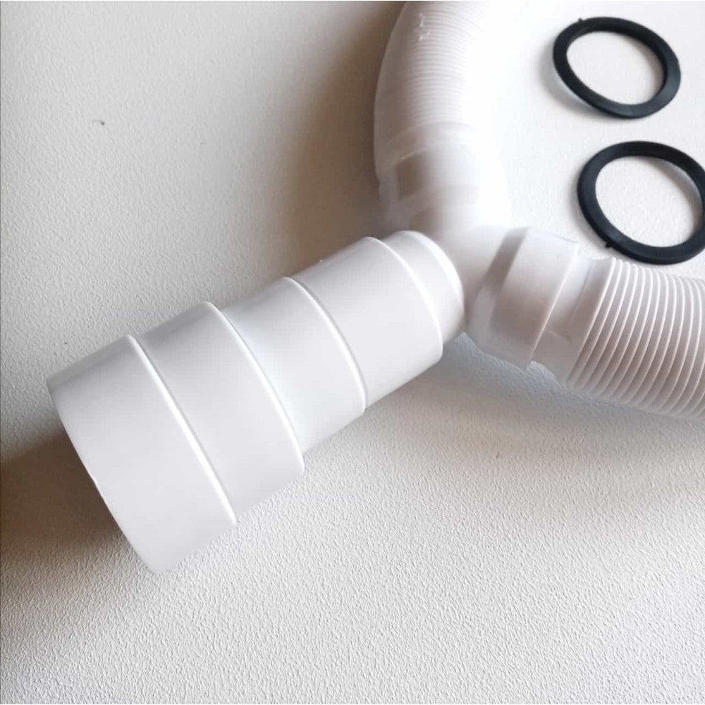 Tubo scarico flessibile jolly magic flex attacco doppio da 1+1/2