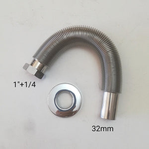 Tubo scarico flessibile jolly magic flex ghiera da 1+1/4 in acciaio inox aisi 304