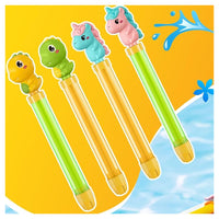 Trade Shop - Tubo Spara Acqua Spruzzatore Manico Forma Dinosauro Unicorno 38x3cm Gioco Estivo 6559063 -