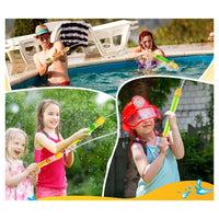 Trade Shop - Tubo Spara Acqua Spruzzatore Manico Forma Dinosauro Unicorno 38x3cm Gioco Estivo 6559063 -