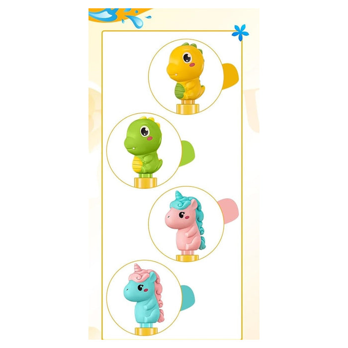 Trade Shop - Tubo Spara Acqua Spruzzatore Manico Forma Dinosauro Unicorno 38x3cm Gioco Estivo 6559063 -