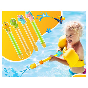 Trade Shop - Tubo Spara Acqua Spruzzatore Manico Forma Dinosauro Unicorno 38x3cm Gioco Estivo 6559063 -