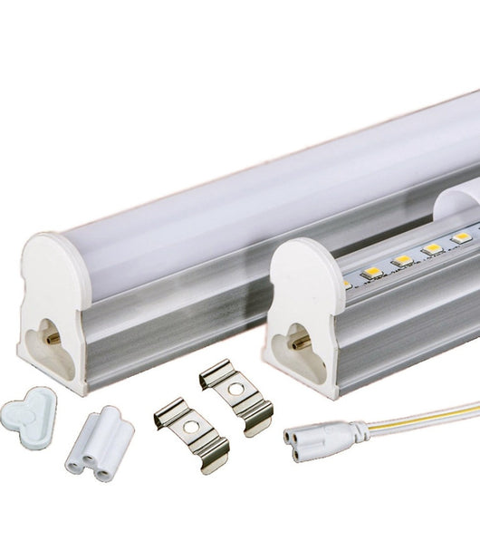 Tubo T5 Neon Led 6 10 15 18 W Watt 30 60 90 120 Cm Luce Fredda Naturale Calda  -bianco Freddo  Copertura Opaca 90 Cm   -