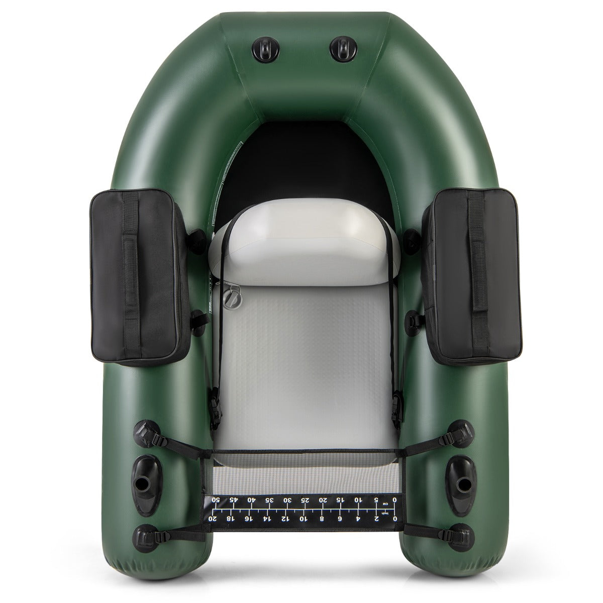 Tubo gonfiabile per la pesca con righello per pesci base da pesca pompa, Tubo galleggiante per la pesca 157x114x35cm-Sport acquatici