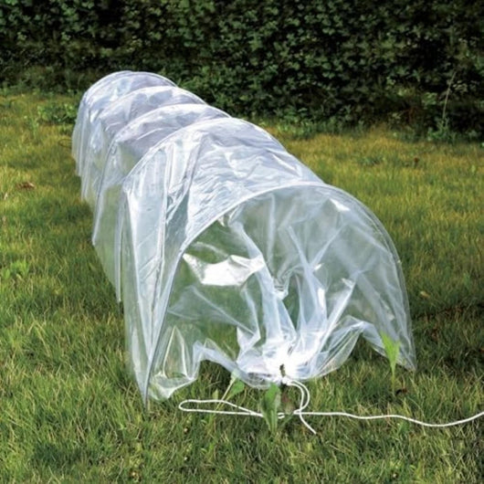 Tunnel di forzatura – struttura a fisarmonica 5 m con 7 archi in acciaio per orto e aiuole – WERKA PRO