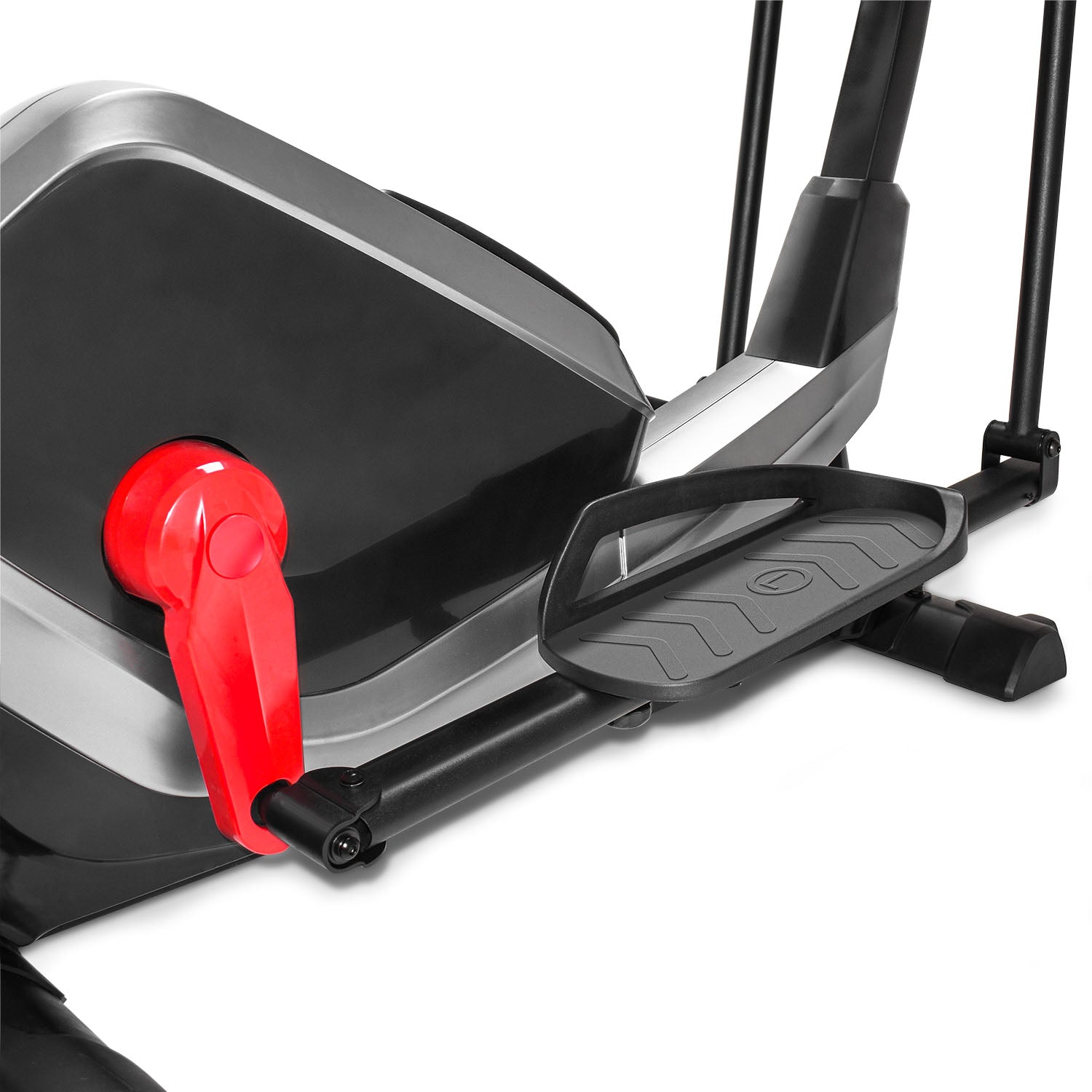 TURBO 9000 - Bici ellittica a resistenza magnetica con volano da 9kg cyclette ellittica cross trainer con display LCD e cardiofrequenzimetro incorporato.